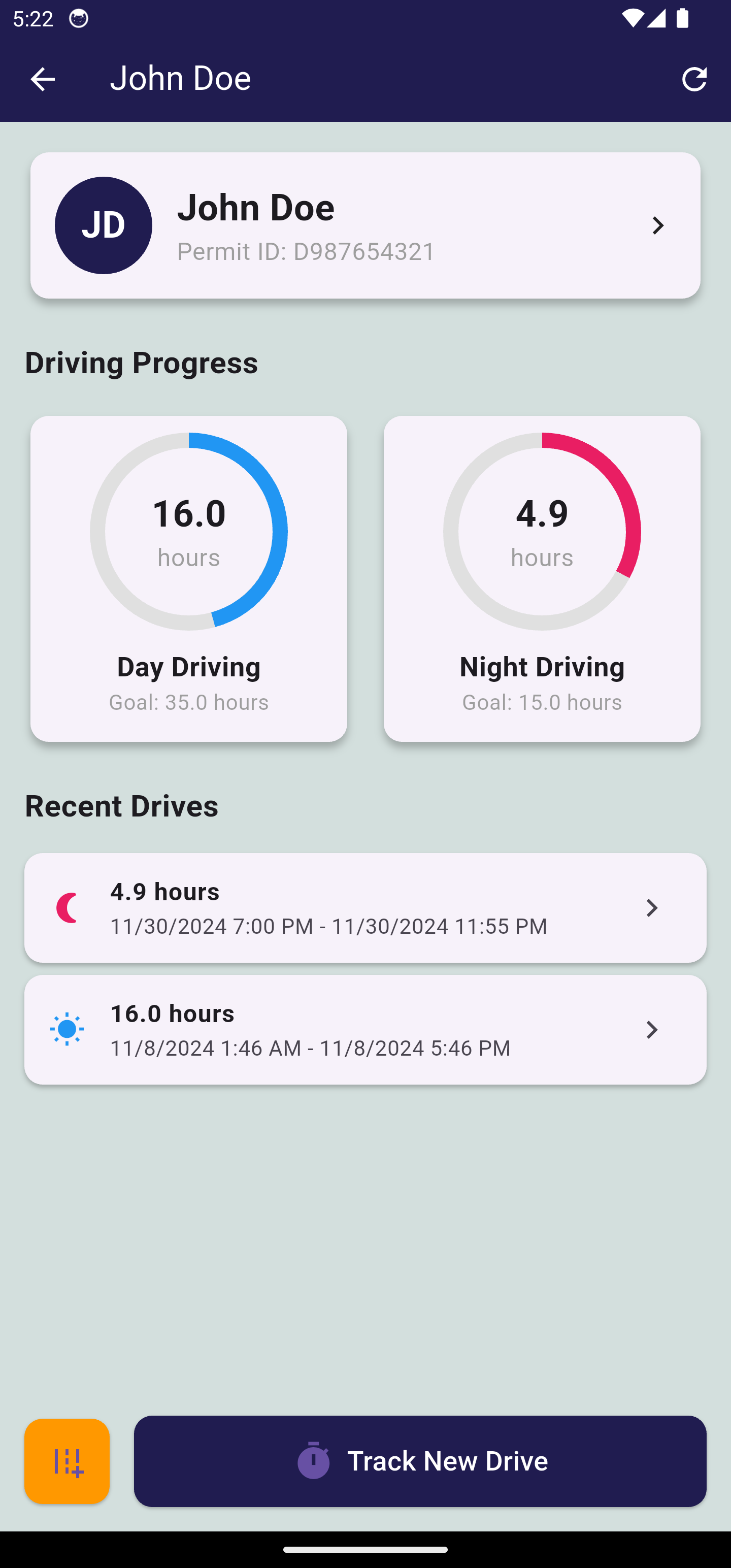 MyDriverLog App